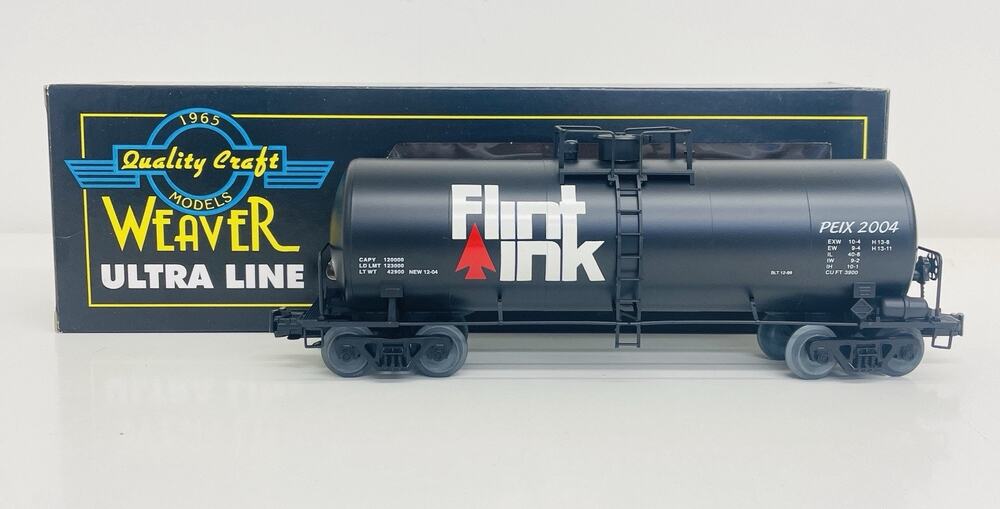 Weaver O Press Enterprise Flint Ink Single Dome Tank Car 3-Rail #239/350 New